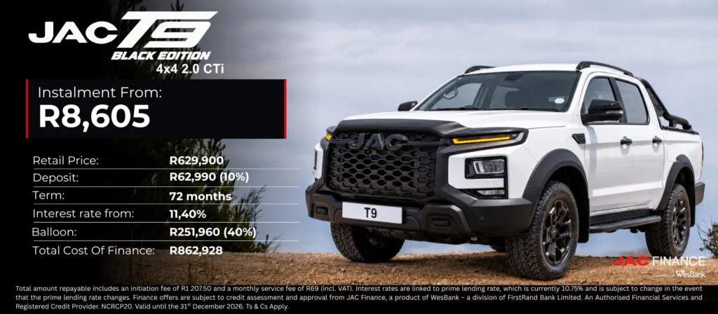 JAC T9 Black Edition 4x4 2.0L CTi