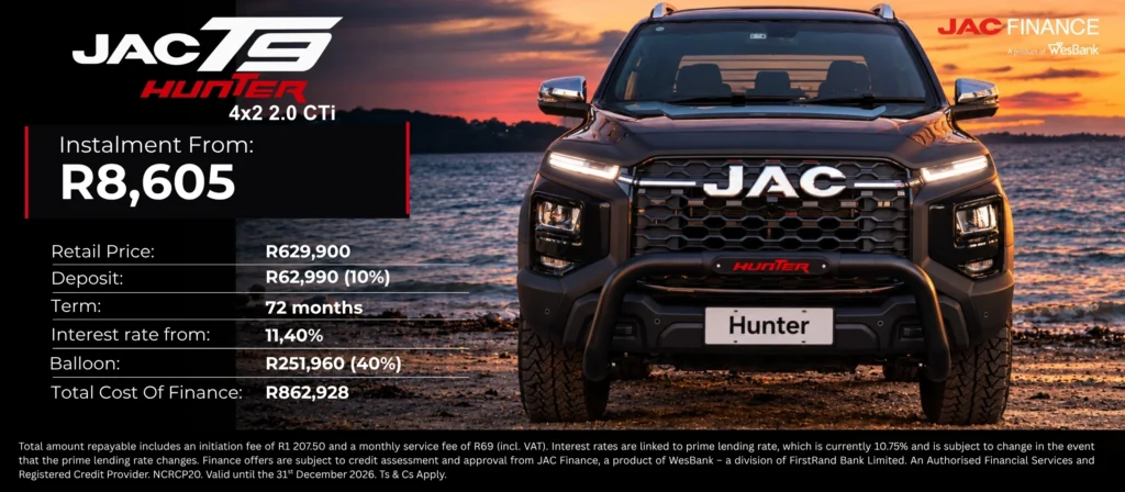 JAC T9 Hunter 4x2 2.0L CTi